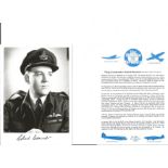 Wg. Cdr. Roland Beamont Battle of Britain fighter pilot signed 6 x 4 inch b/w photo with biography