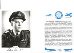 Wg. Cdr. Roland Beamont Battle of Britain fighter pilot signed 6 x 4 inch b/w photo with biography