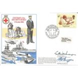 Surgeon Rear Admiral G J Milton-Thompson and Commander H R Hussey signed RNSC, 4, 8 cover