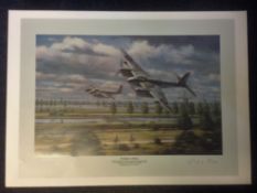 World War II print 20x28 titled Prelude to Peace signed in pencil by the artist Ronald Wong