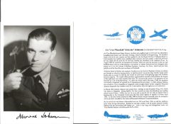 Air V. Mshl. 'Johnnie' Johnson Battle of Britain fighter pilot signed 6 x 4 inch b/w photo with