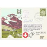 ES17, P W Walker, RAF Escapee, signed Royal Air Forces Escaping Society cover - Retour en Suisse