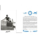 Sq. Ldr. Arthur Charles Leigh Battle of Britain fighter pilot signed 6 x 4 inch b/w photo with