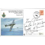 Squadron Leader T P, Tom, Gleave OC 253 Squadron Battle of Britain 1940. An unusual signed 40th