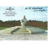 Copeland 235 Squadron Battle of Britain veteran 1940, signed Battle of Britain Memorial at Chapel le