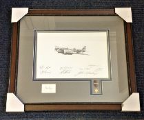Bristol Blenheim framed WW2 pencil drawing print By Nicolas Trudgian, numbered 2 of 10. Signed by on