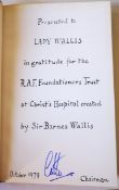 Scarce book presented to Lady Wallis. The Debt We Owe, The Royal Air Force Benevolent Fund 1919 -