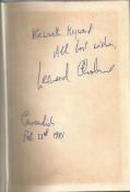 Leonard Cheshire VC signed 1956 hardback book Cheshire VC Bomber pilot 1979 dedicated to Kenneth,
