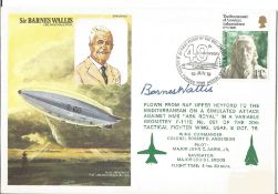Barnes Wallis Dambuster Bouncing bomb inventor signed on his own Historic Aviators cover. Good