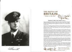 Sqn. Ldr. Alan Antill Gawith Battle of Britain fighter pilot signed 6 x 4 inch b/w photo with