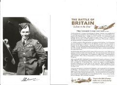 Wg. Cdr. George Cecil Unwin Battle of Britain fighter pilot signed 6 x 4 inch b/w photo with