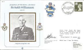 Sir Keith Williamson GCB AFC Chief of Air Staff 1982-85 signed FDC No. 1156 of 2600. Flown from