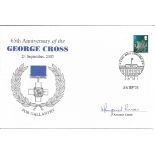 65th Anniversary of the George Cross 24th September 2005 signed FDC. Signed by Margaret Purves G. C.