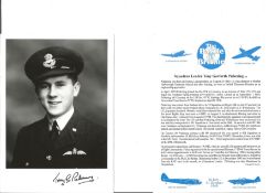 Sqn. Ldr. Tony Garforth Pickering Battle of Britain fighter pilot signed 6 x 4 inch b/w photo with