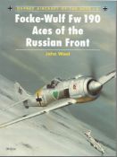 WW2 Luftwaffe ace signed FW190 Aces of the Russian Front Paperback book by Weal, J 1995 Signed by