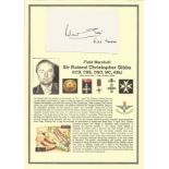 Field Marshall Sir Roland Christopher Gibbs GCB, CBE, DSO, MC, KStJ signed white card, Set with