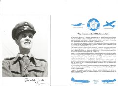 Wg. Cdr. Donald MacFarlane Jack Battle of Britain fighter pilot signed 6 x 4 inch b/w photo with