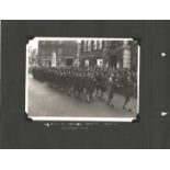 Battle of Britain 9x7 mounted black and white photo picturing Battle of Britain parade Reading 1948.