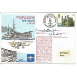 Mountbatten of Burma and Mjr J Sampson signed 1978 official Navy cover RNSC, 2, 12 comm. HMS