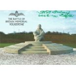 H Imray 600 & 141 Squadron Battle of Britain veteran 1940, signed Battle of Britain Memorial at