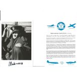 Flt. Lt. Ludwig Martel Battle of Britain fighter pilot signed 6 x 4 inch b/w photo with biography
