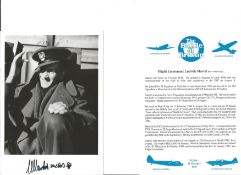 Flt. Lt. Ludwig Martel Battle of Britain fighter pilot signed 6 x 4 inch b/w photo with biography