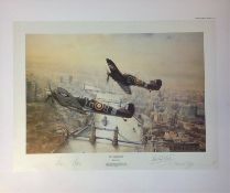 Robert Taylor Victory Salute,24x20 Restricted Edition of 1500 print published in 1986, signed by