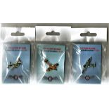 Battle of Britain collection 3, RAF Wings Appeal Badges Spitfire Hurricane Lancaster. Good