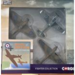 Battle of Britain Corgi Diecast model Fighter Collection in original box near mint condition. Good