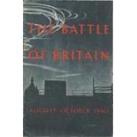 Battle of Britain pamphlet The Battle of Britain. An Air Ministry Account of the Great Days from 8th