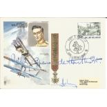 Great War ace Baron Willy Coppins signed on his own historic aviators cover. Good Condition. All