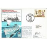 Commander P D Sturdee and Lieutenant E G F Osborne signed RNSC, 3, 7 cover commemorating the 40th