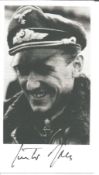 Black and white Print Signed General Gunther Rall Knight's 275 Victories Black and white Print