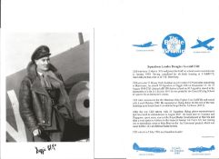 Sqn. Ldr. Douglas Gerald Cliff Battle of Britain fighter pilot signed 6 x 4 inch b/w photo with