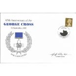 65th Anniversary of the George Cross 24th September 2005 signed FDC. Signed by Geoff Riley G. C.