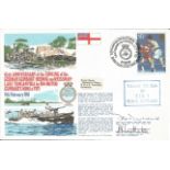 Captain P G C Dickens and Lieut Comdr B Westlake signed RNSC, 3, 6 cover commemorating the 65th