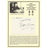 Major Harold Harington Balfour, 1st Baron Balfour of Inchrye MC* hand written letter on House of