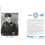 Air. Cdre. Peter Malam Brothers Battle of Britain fighter pilot signed 6 x 4 inch b/w photo with