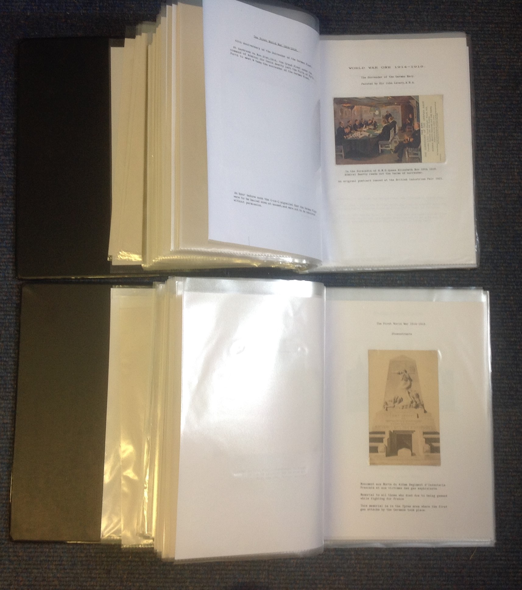 WW1 Great War Postcards Annotated In Two Large Volumes. These Two Superb Volumes Have Been Carefully - Image 5 of 5