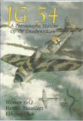 WW2 Luftwaffe ace signed JG54 Grunherzjager Hardback book 1994 Signed bookplate by Luftwaffe aces