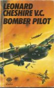 Leonard Cheshire VC signed paperback book Leonard Cheshire VC Bomber pilot 1979 dedicated to