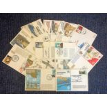 Royal Navy and Ship Collection 12 interesting nautical FDCs dating early seventies includes 300th