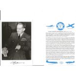 Gp. Capt. Frank Reginald Carey Battle of Britain fighter pilot signed 6 x 4 inch b/w photo with