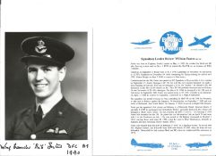 Sqn. Ldr. Robert William Foster Battle of Britain fighter pilot signed 6 x 4 inch b/w photo with