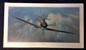 Battle of Britain print 17x30 titled Spitfire Magic by the artist Gerald Coulson picturing the