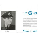 Flt. Lt. Trevor Gray Battle of Britain fighter pilot signed 6 x 4 inch b/w photo with biography