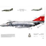 RAF Wattisham print approx 16 x 12 inches fixed to thicker paper Phantom FGR. 2 XT901 56 Sqdn,