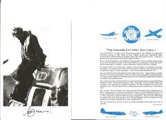 Wg. Cdr. Cyril Arthur Trevor Jones Battle of Britain fighter pilot signed 6 x 4 inch b/w photo