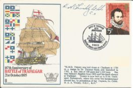 Lt Cmdr H A A Twiddy signed RNSC4 cover commemorating the 167th anniversary of the Battle of