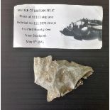 Battle of Britain relic piece of HE111 airplane Heinkel HE-111 2871 GI+LH crashed Hazel Grove near